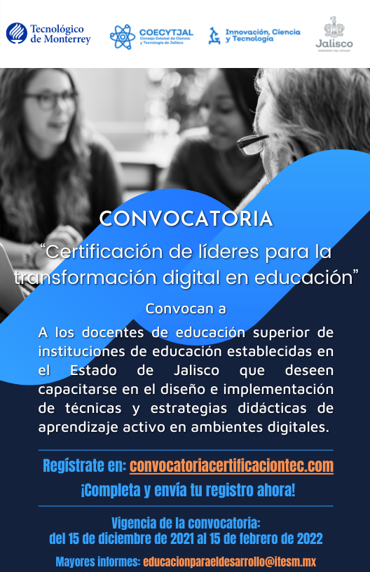 Certificación de líderes para la transformación digital en educación