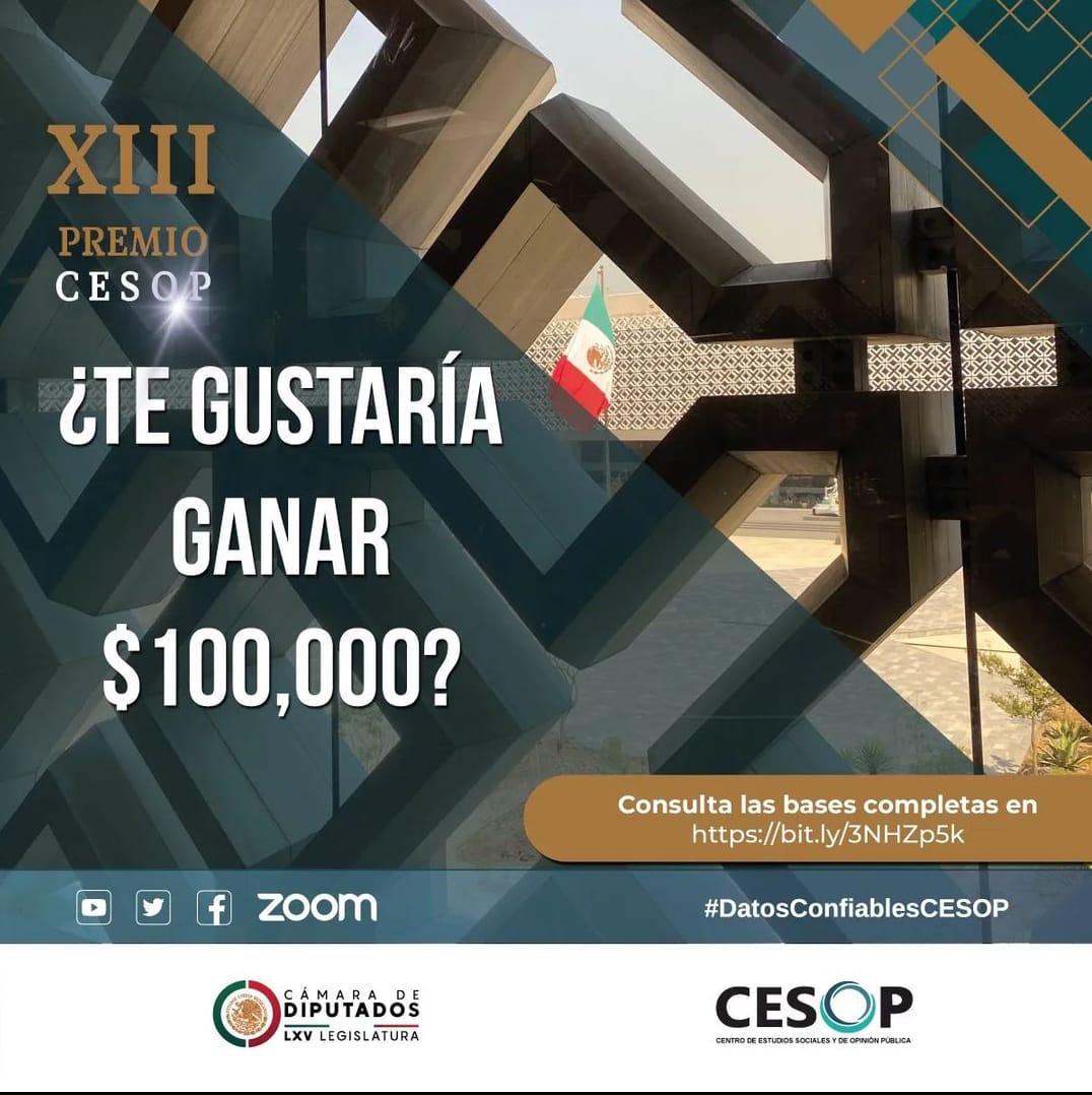 XIII Edición del Premio Nacional de Investigación Social y de Opinión Pública.